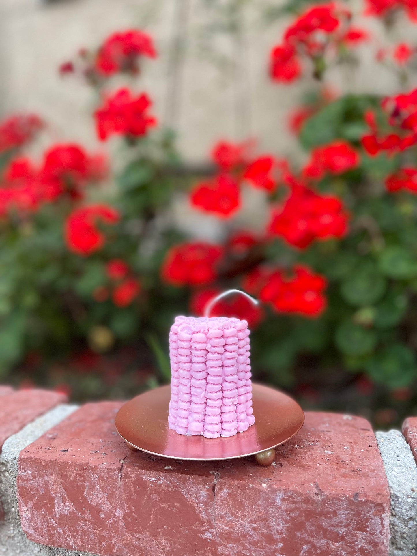 Rose Gold Iron Candle Plate