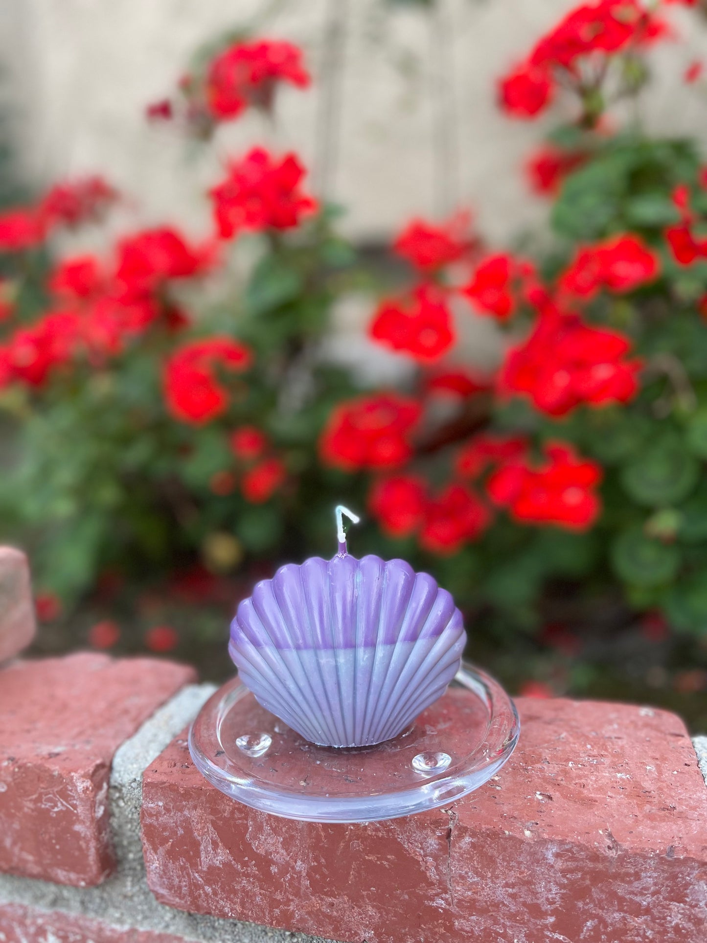 Glass Candle Plate